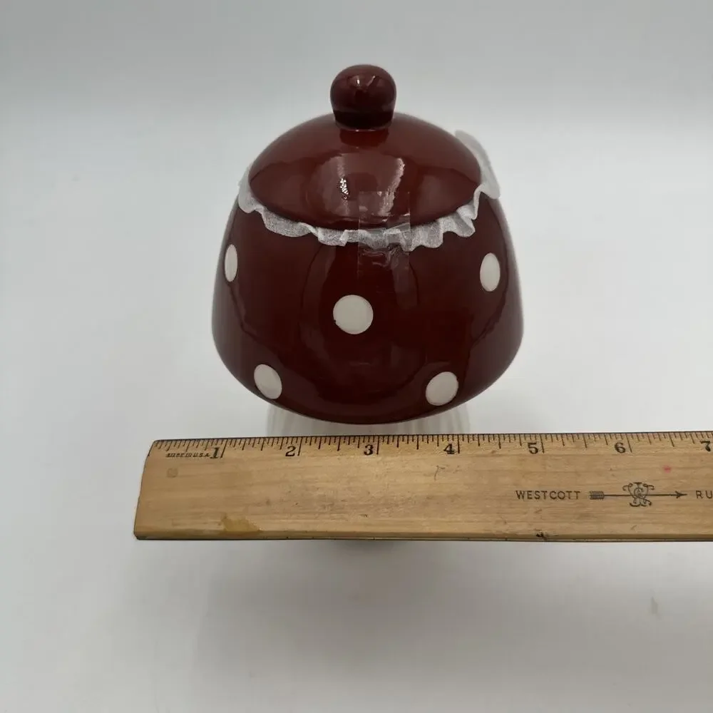 Target Bullseye Playground Mushroom Red Jar Canister Fall Decor